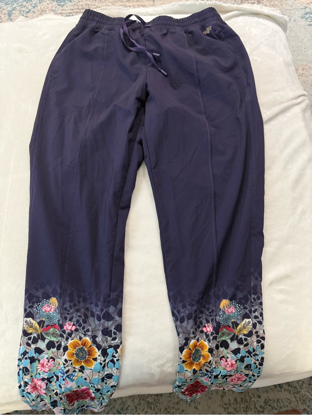 Johnny Was JW Active JOY VANDA TRACK PANTS Large Retail $270 E14